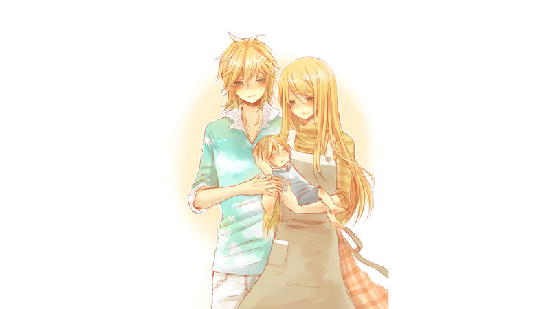 family holding a baby