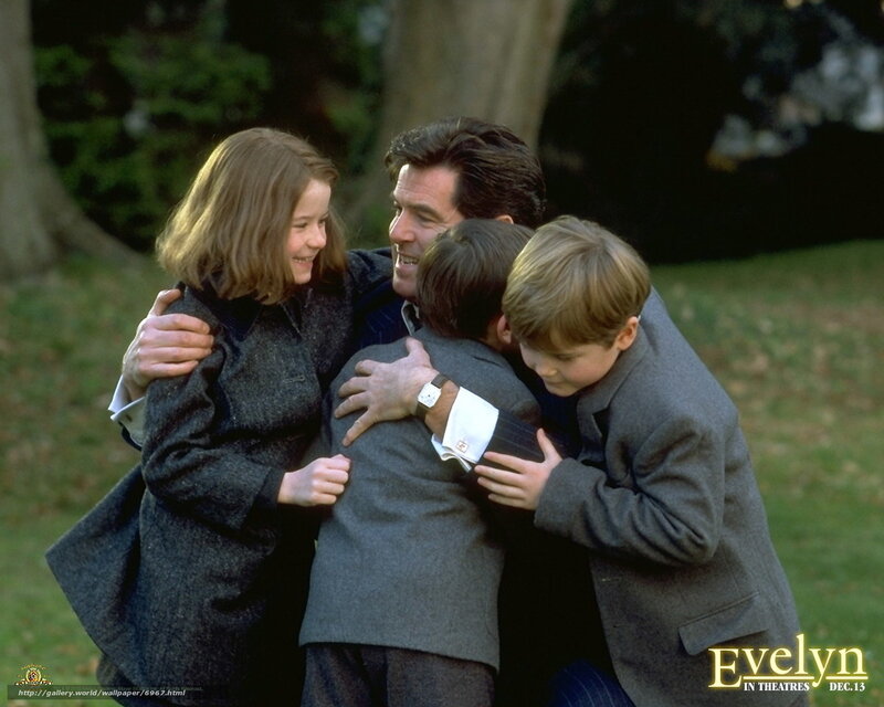 family hug in park