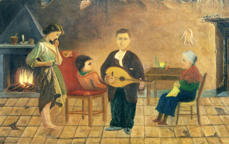 Family in a Cottage