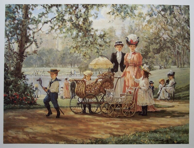 Family in a park