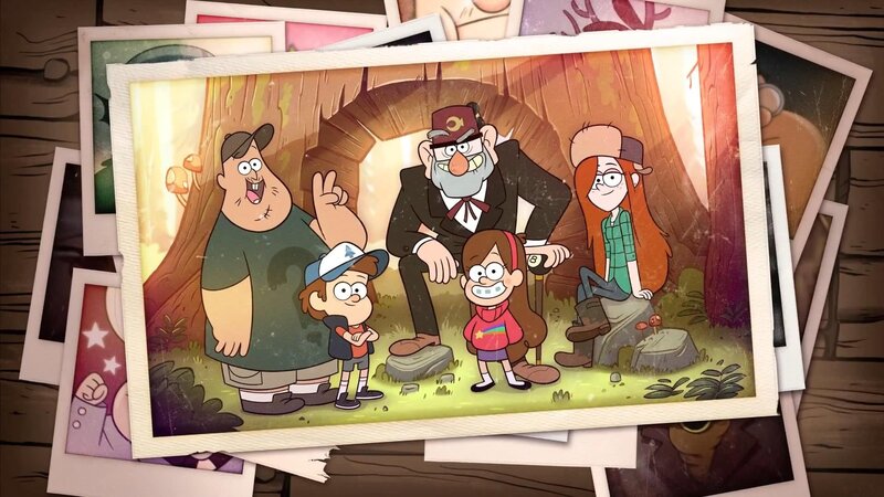 Family in Forest — Green