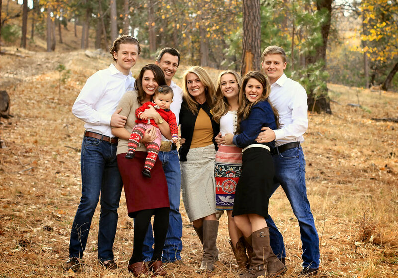 Family in Forest