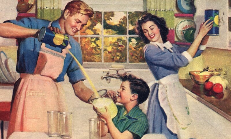 Family in Kitchen