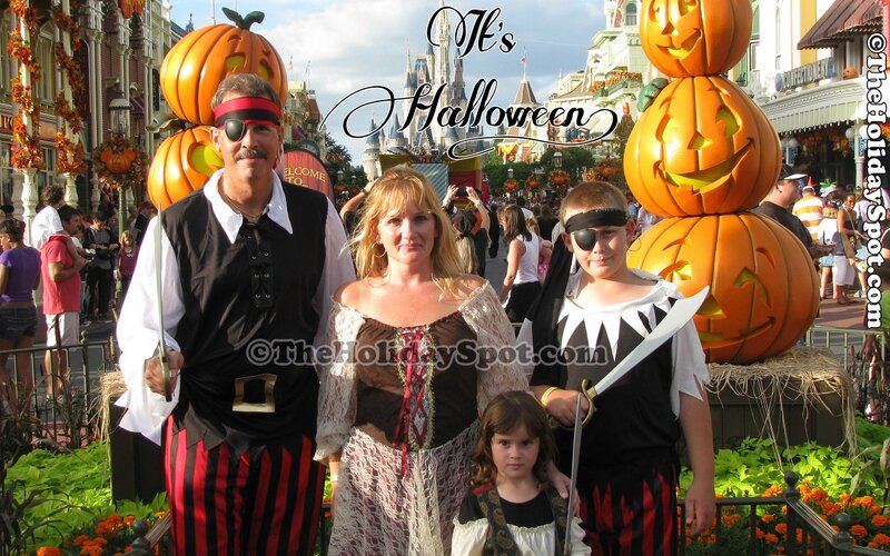 Family in Pirate Costumes
