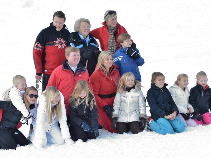 Family in Snow — White, Happy, Winter