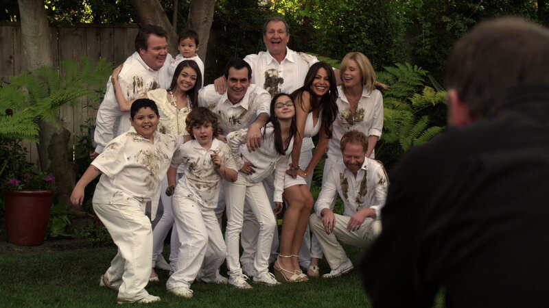 Family in White Clothes