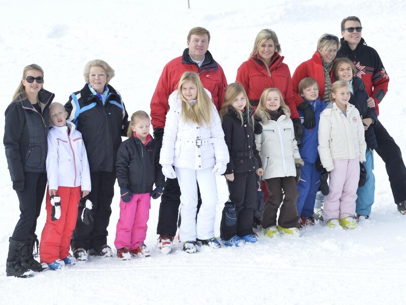 Family in Winter Clothes — White, Happy