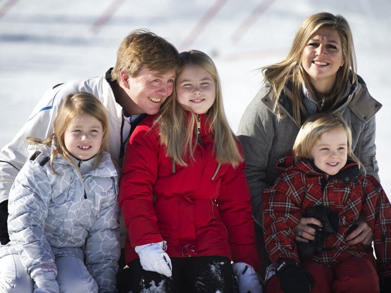 Family in Winter Clothes — White