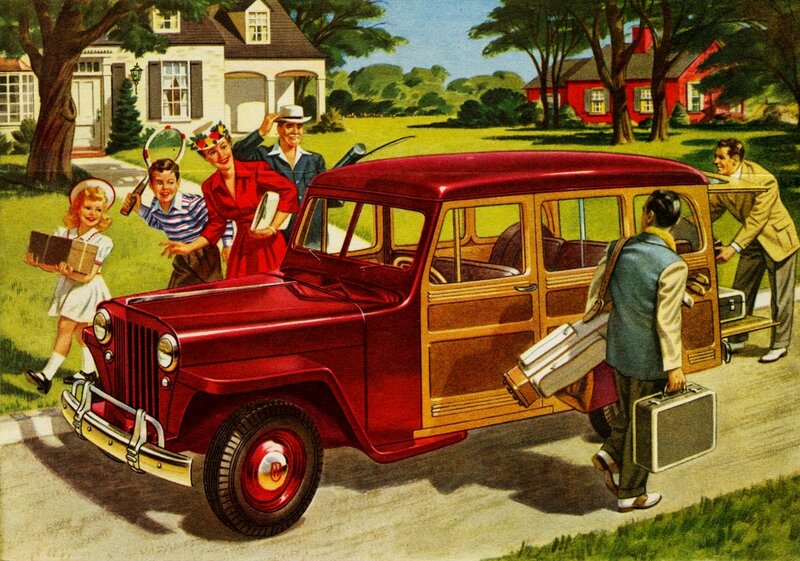 Family Loading Car