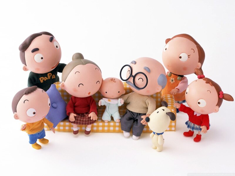 Family of cartoon characters