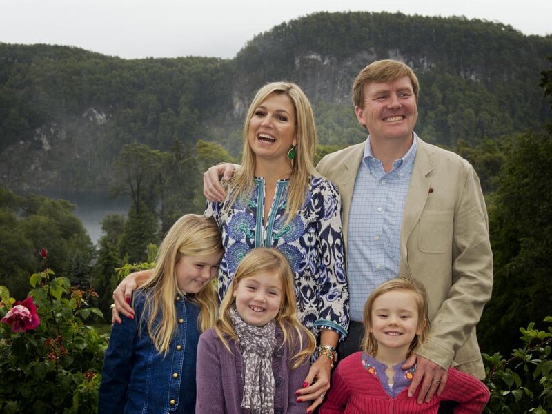 Family of Five Outdoors