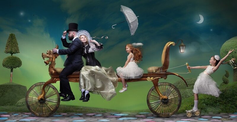 Family on a Carriage