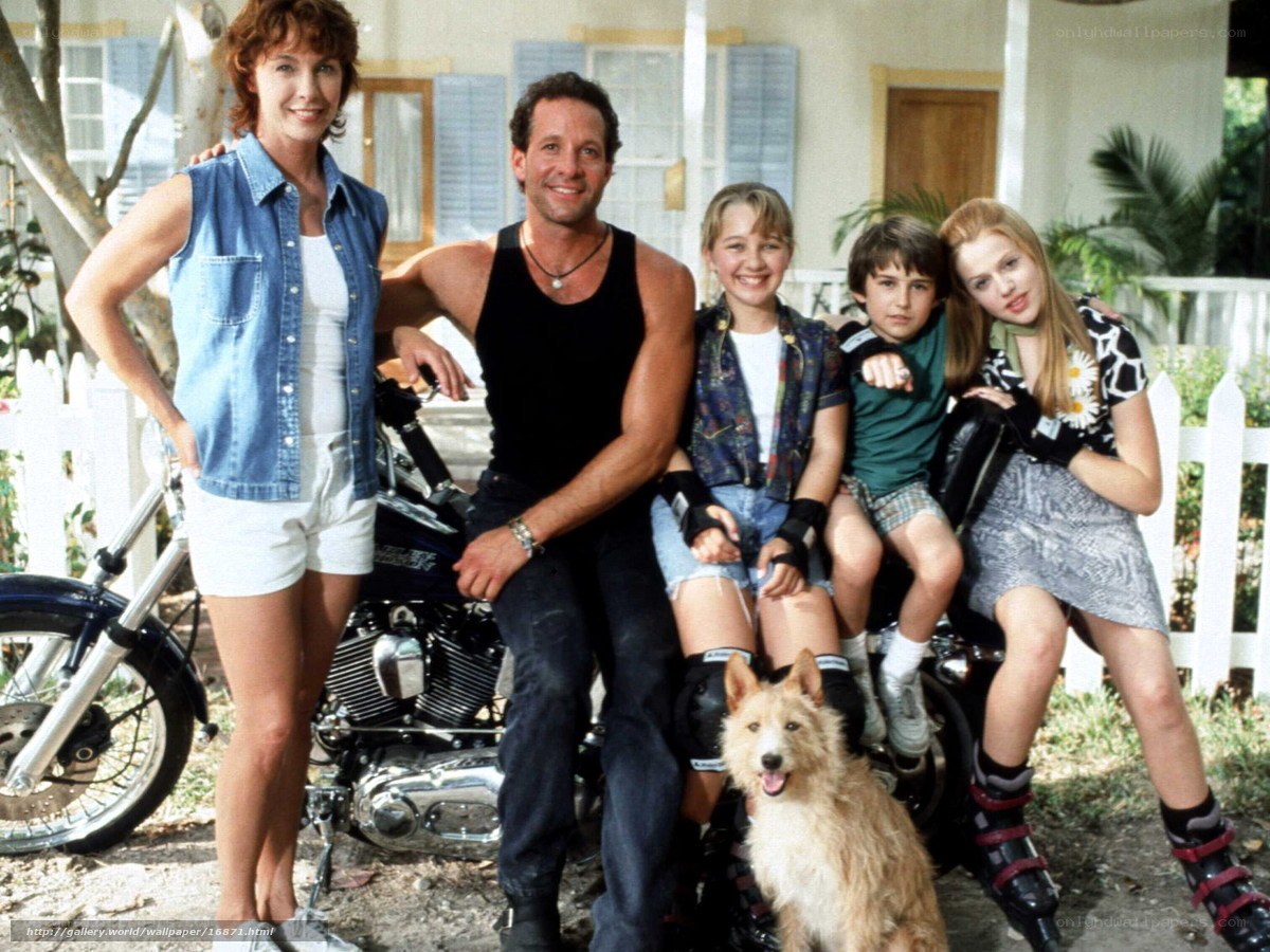Family on a motorcycle