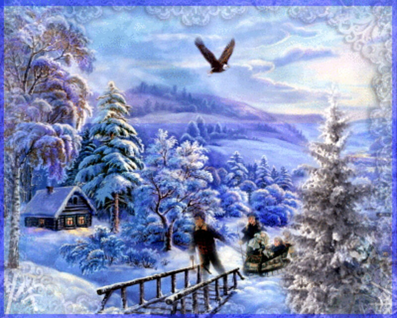 Family on a Sled