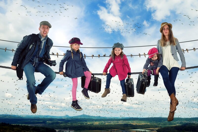 Family on a Wire
