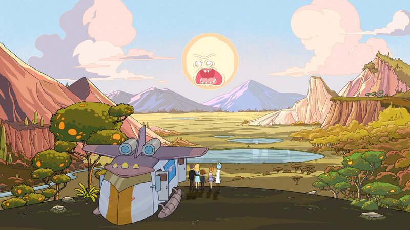 Family on Alien Planet — Blue