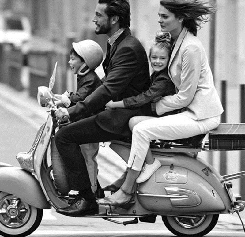 Family on Scooter