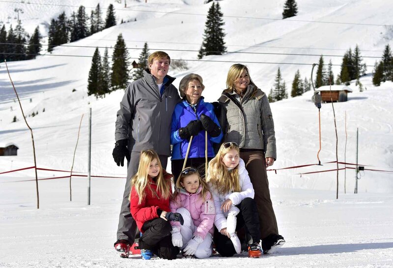Family on Ski Slope