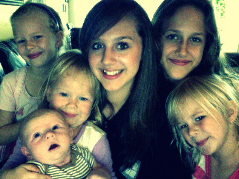 family photo with children