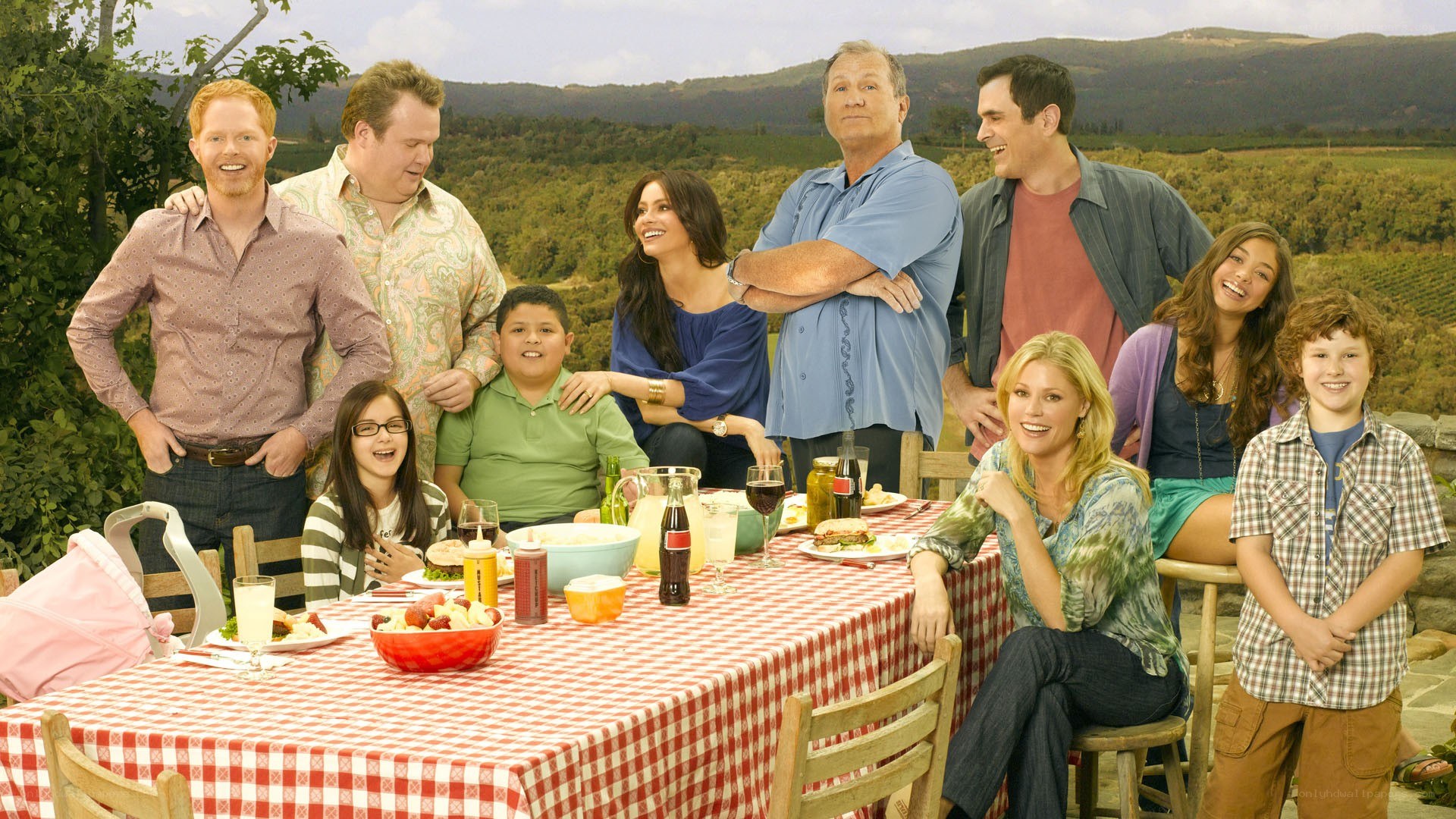 Family picnic gathering