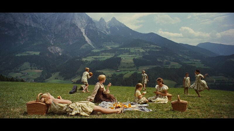 Family picnic in the mountains