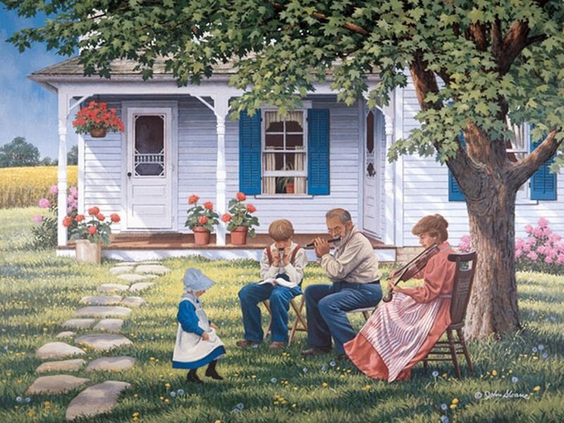 Family Playing Music