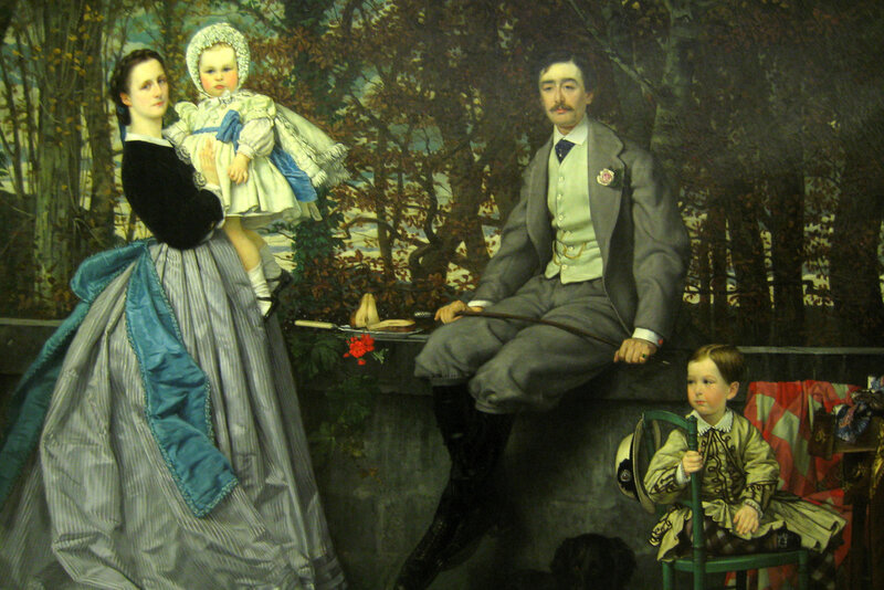 Family portrait in garden