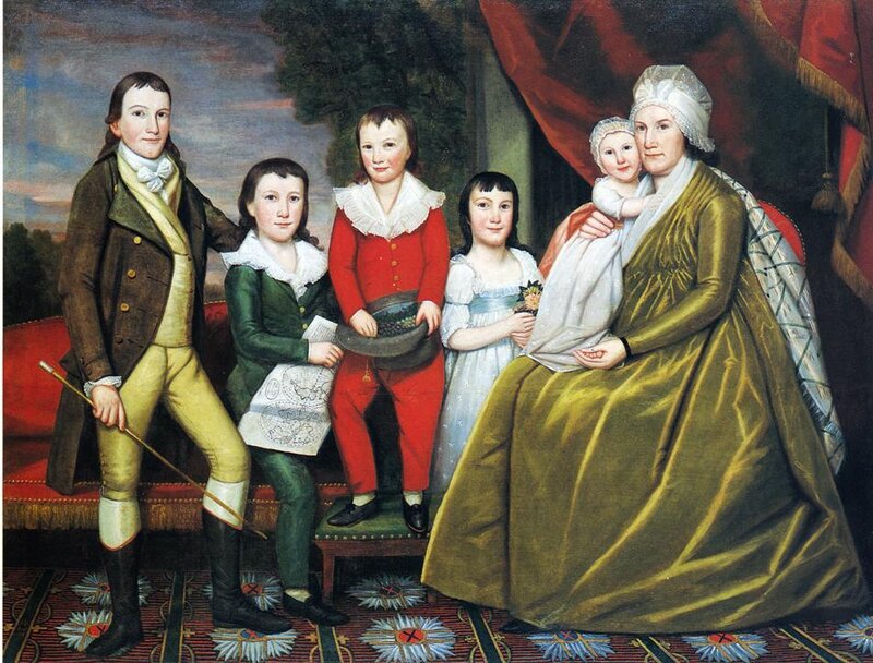Family portrait painting