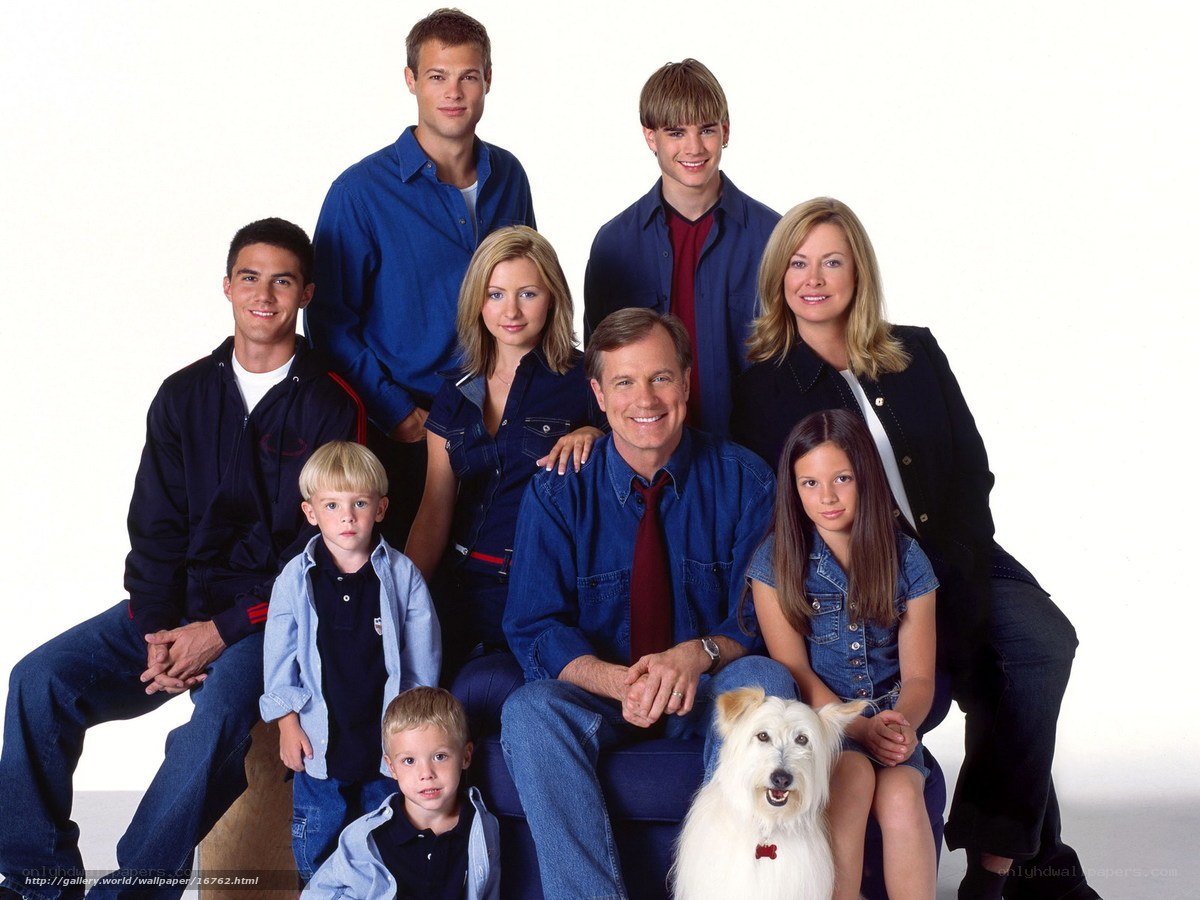 Family portrait with dog