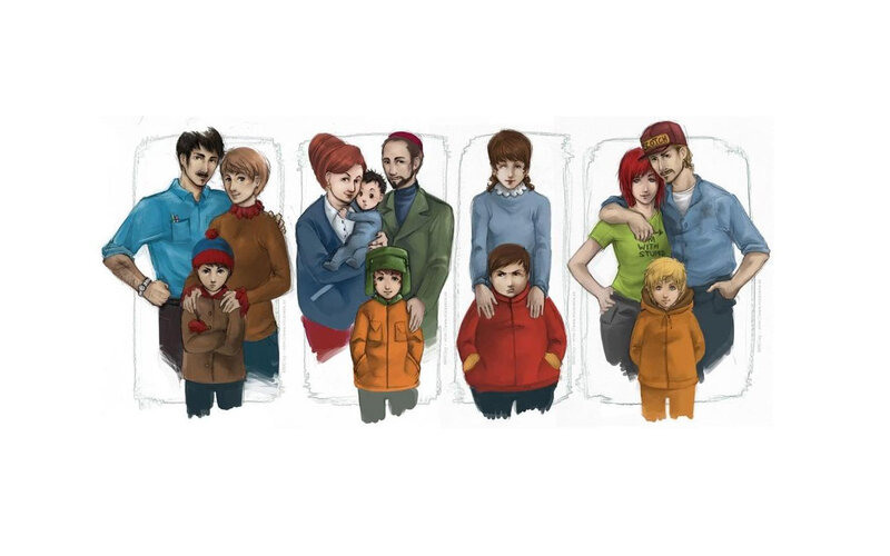 Family portraits in winter