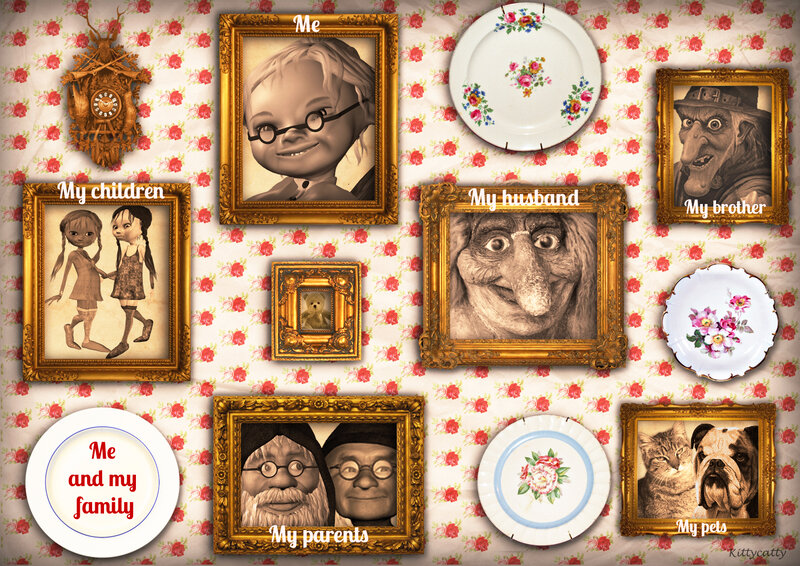 Family Portraits on Wall