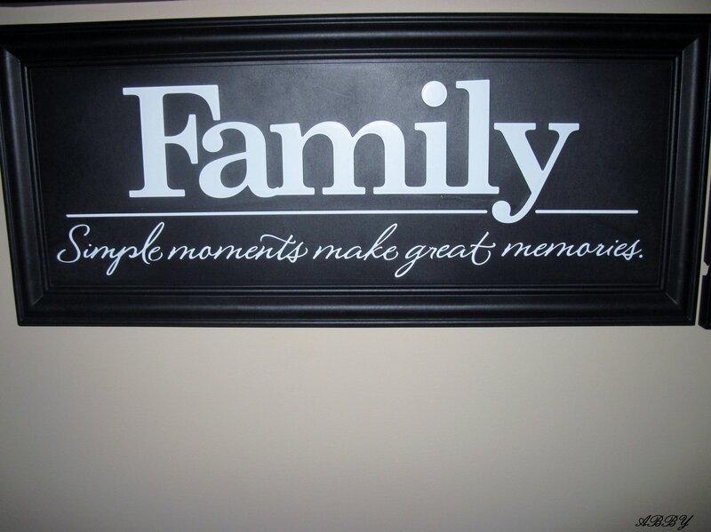 Family Sign on Wall