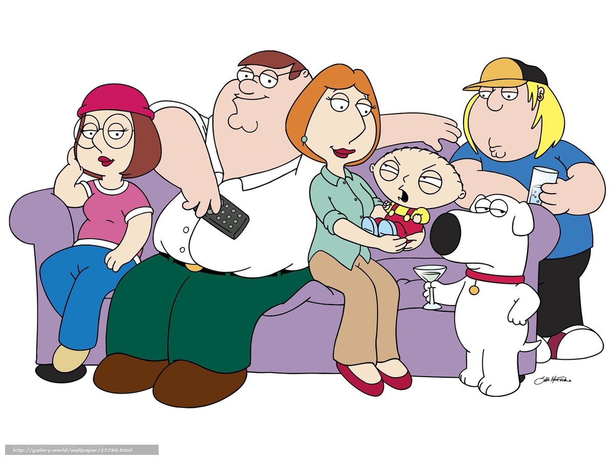 Family sitting on a couch