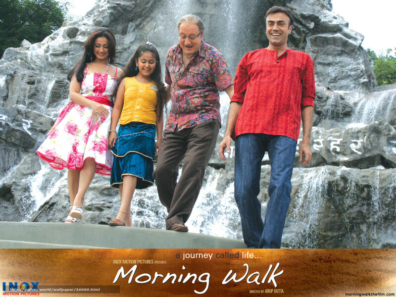 Family Walking Together — Red