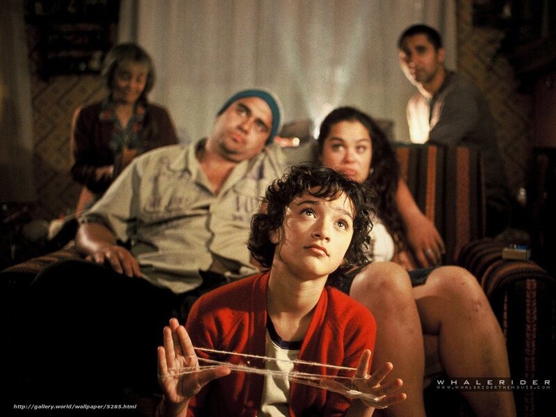 family watching movie together