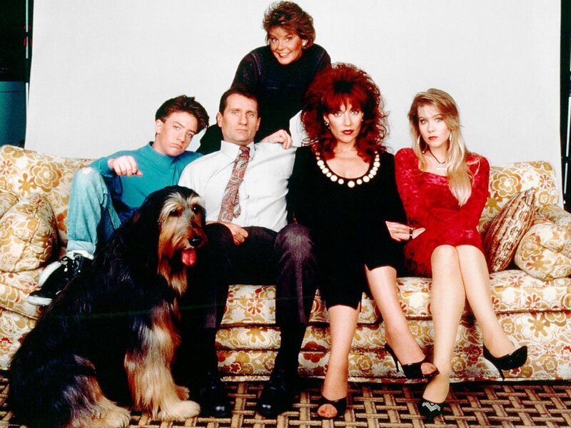 Family with Dog on Couch