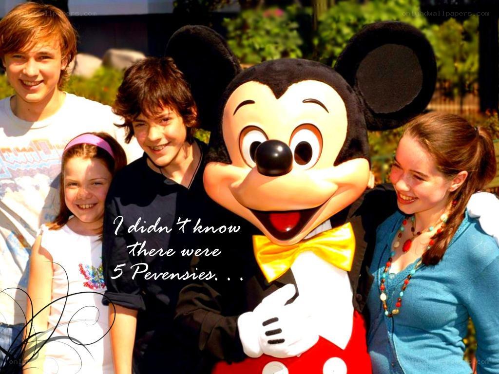 family with mickey mouse