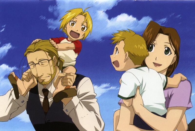 Family with Two Children — Blue