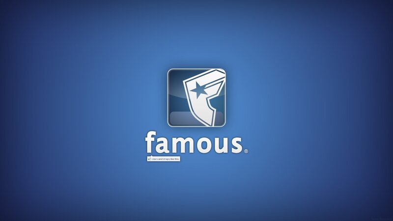 Famous Logo on Blue