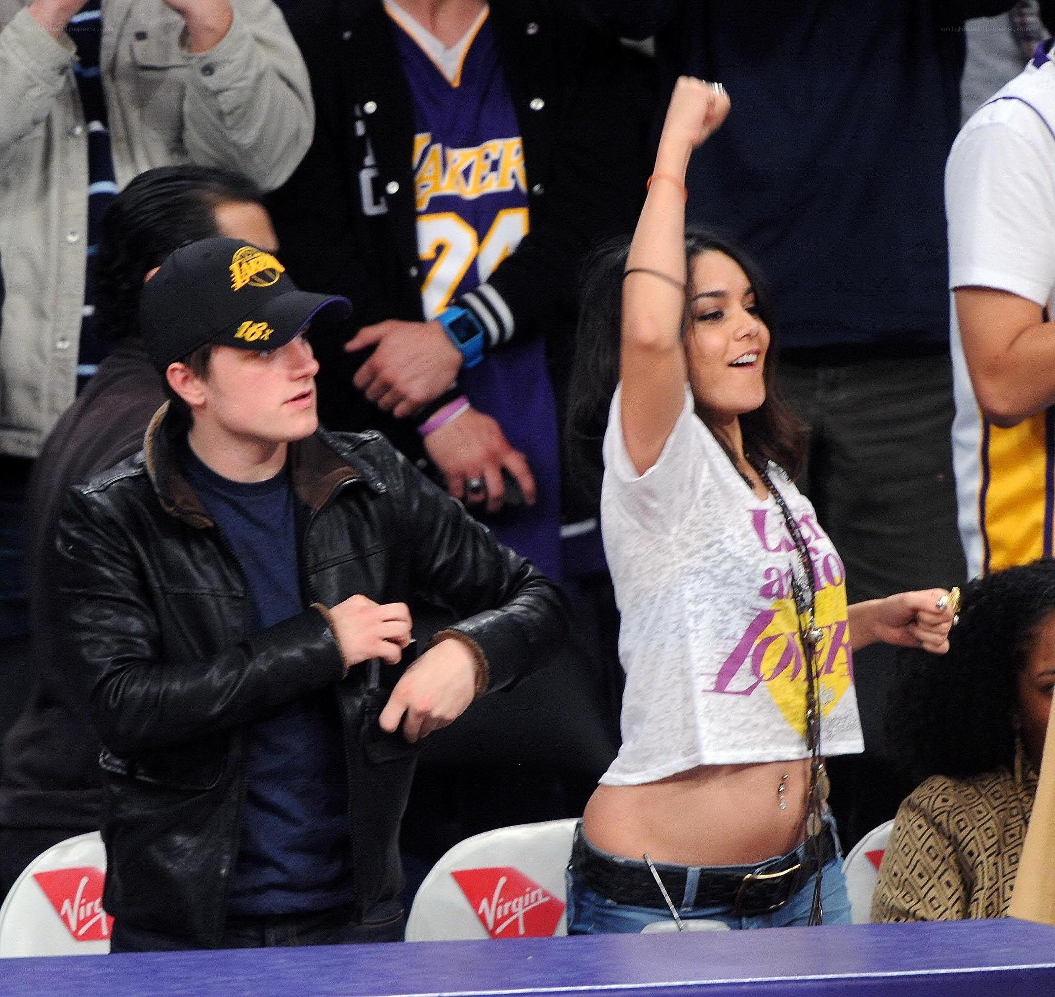 Fans at a basketball game