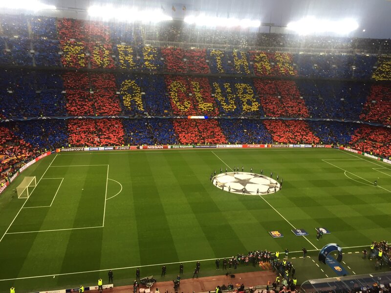 Fans Forming a Message