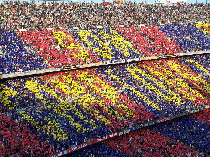 Fans Forming Flag
