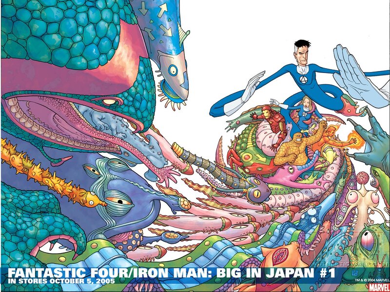 Fantastic Four and Iron Man in Japan