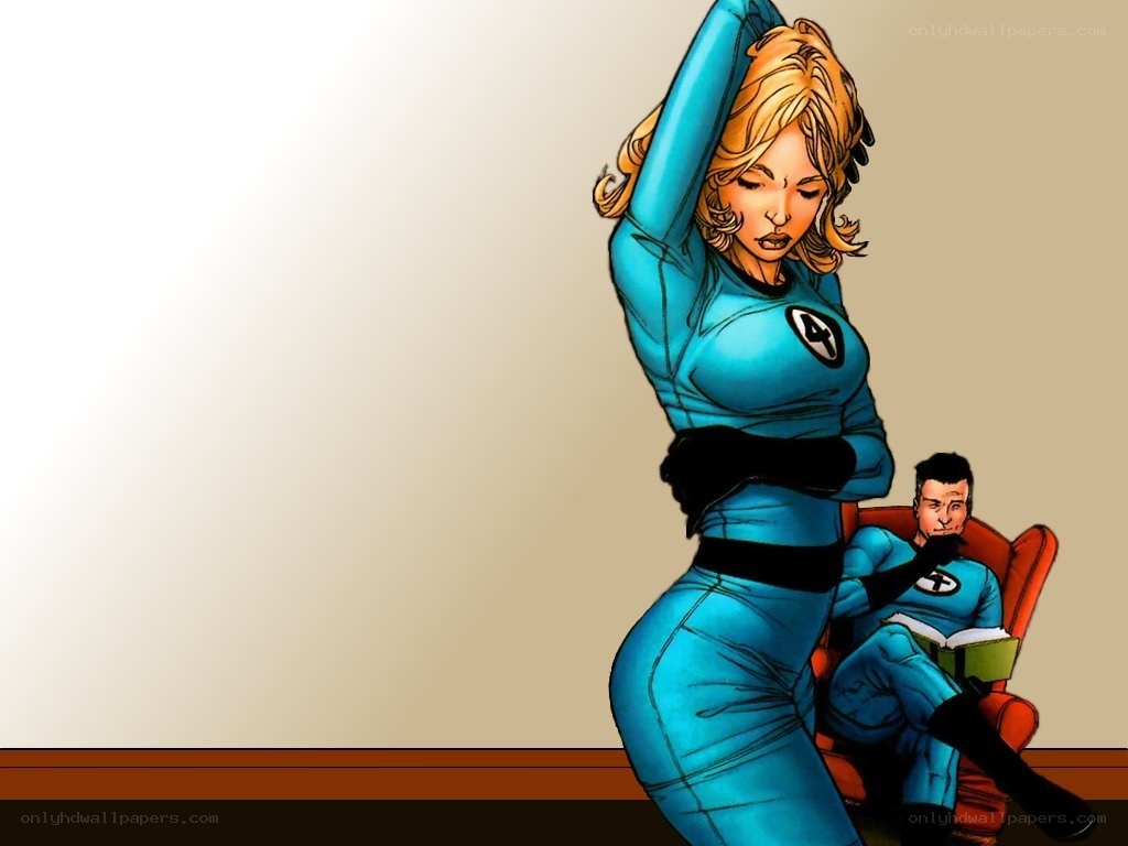 Fantastic Four characters in costume