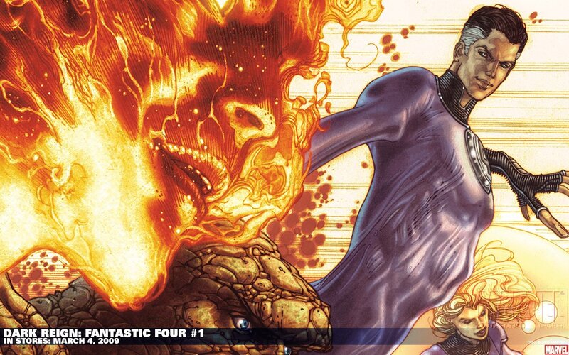 Fantastic Four Characters — Orange, Dramatic