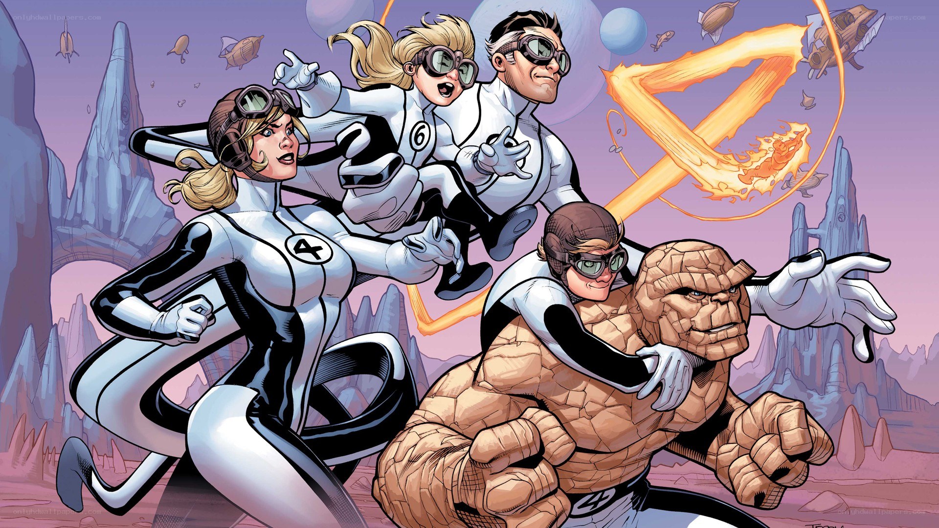 Fantastic Four in action