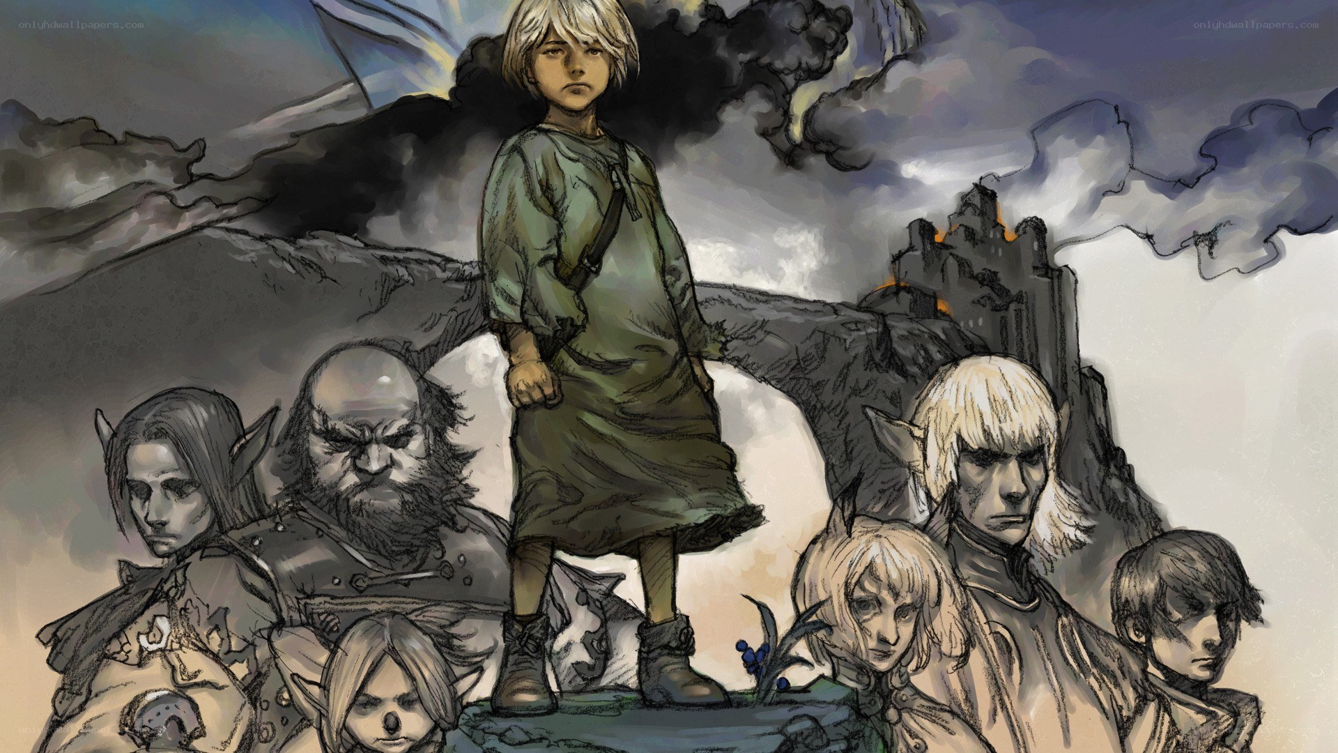 fantasy adventure group portrait