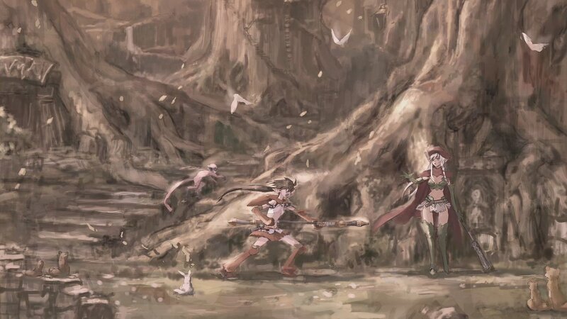 fantasy adventure scene
