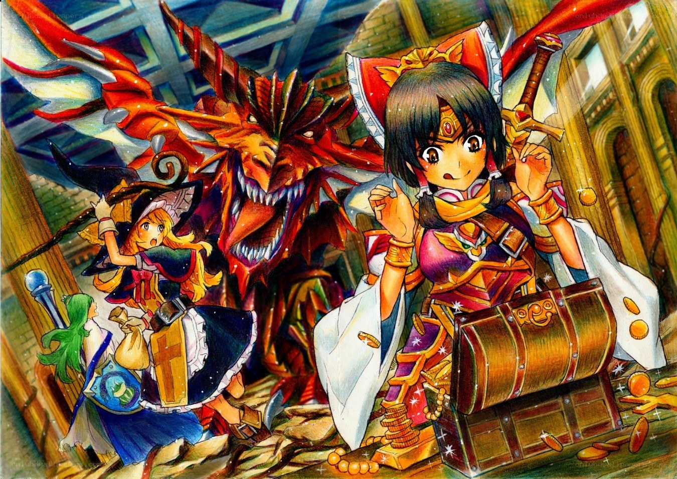 fantasy adventure with dragons