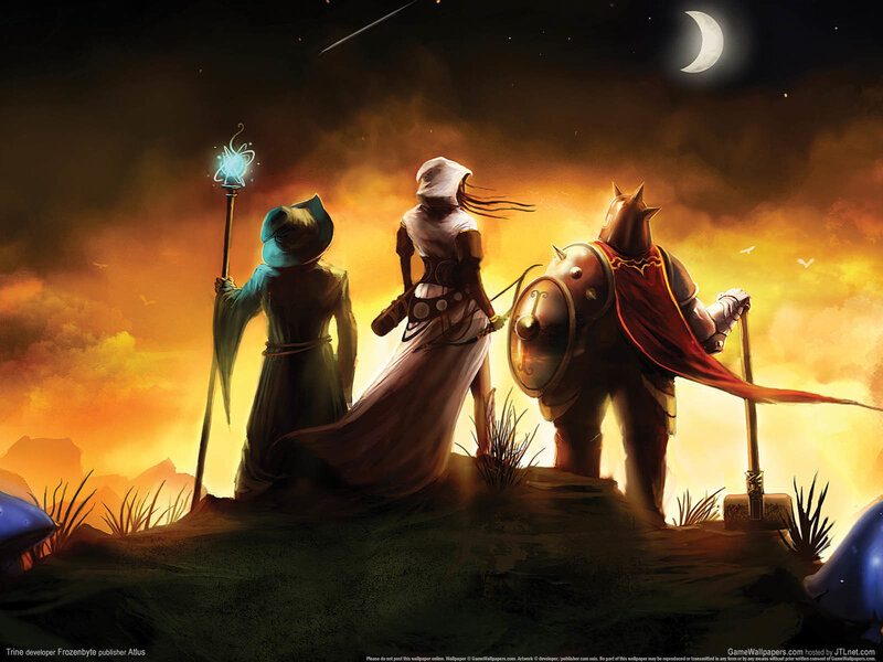 Fantasy adventurers at night